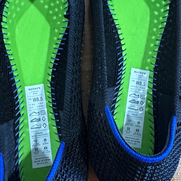 Rothy’s Black The Point Li -Noir Mesh  Size 8.5 - Picture 7 of 11
